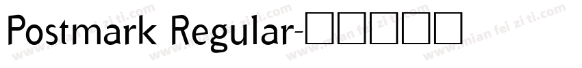 Postmark Regular字体转换